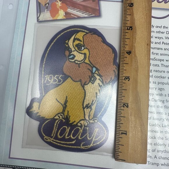 Willabee & Ward Disney Lady & The Tramp 1955 Collectible Patch With Card - Picture 3 of 4